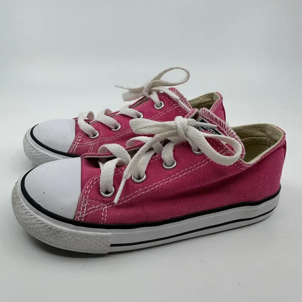 Converse Chuck Taylor All Star Sneakers Baby Shoes US 10 Pink/White 737254F Lace